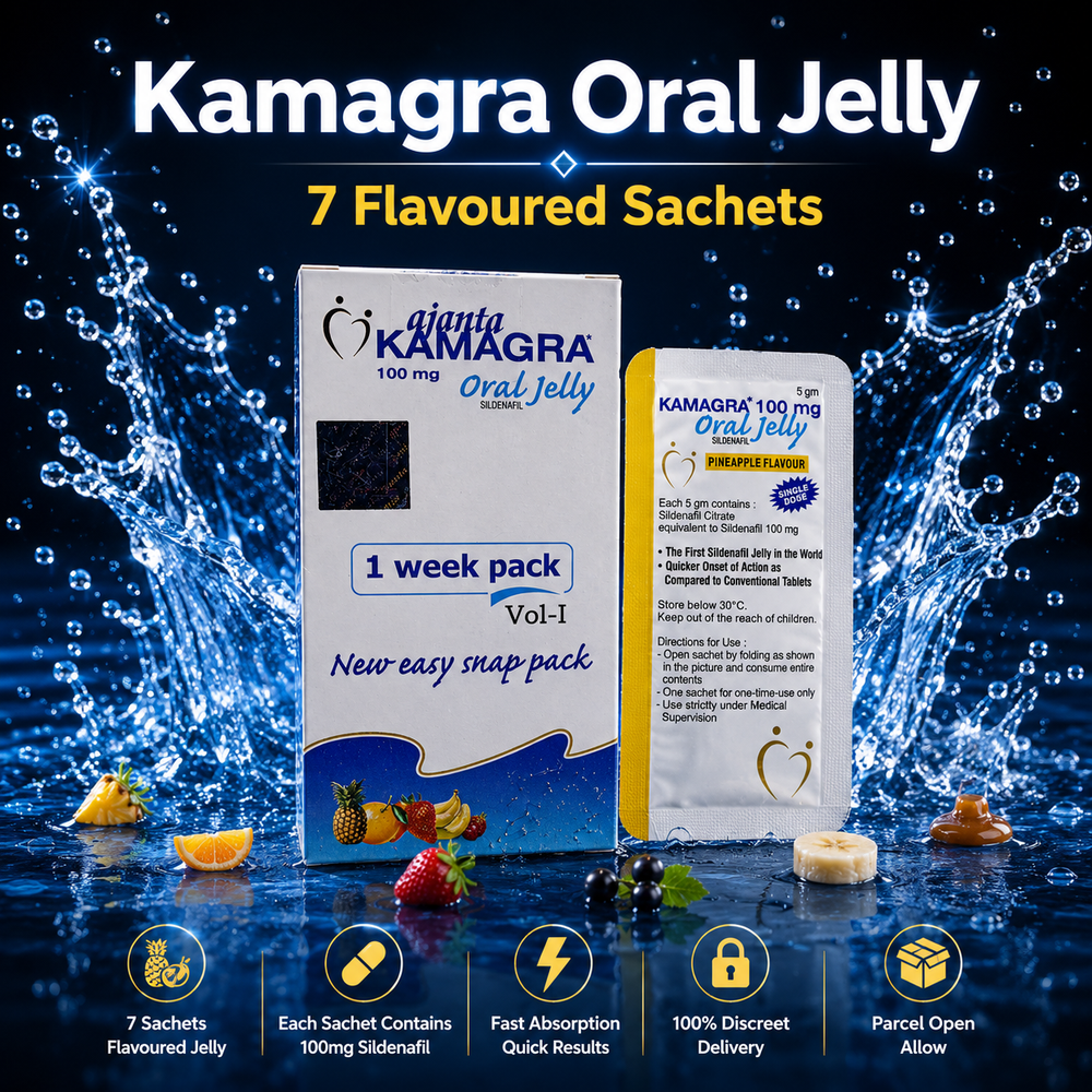 Kamagra Oral Jelly 100mg in Pakistan: A Convenient Flavored Sildenafil Format