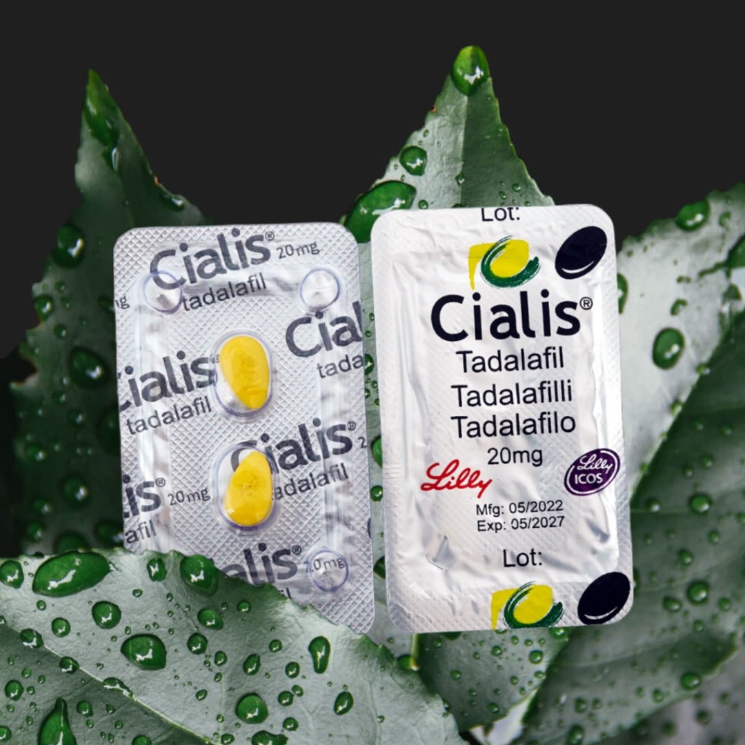 Cialis Tadalafil 20mg blister strips with yellow tablets