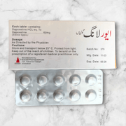 EverLong 60mg Dapoxetine 10-tablet pack back side