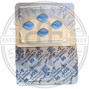 SDF 50mg Sildenafil 50mg blue tablets in original Marham Daru blister strip