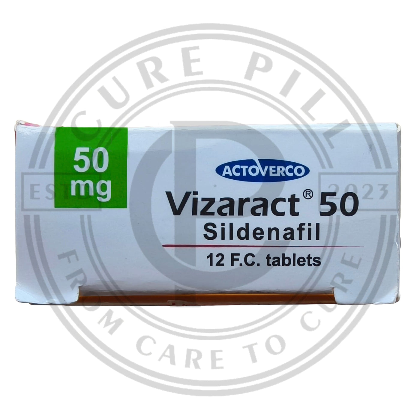 Vizaract 50mg (Silden@fil 50) Iranian Imported Tablets by Actoverco | 12 Tablets Pack Vi@gr@ Alternative - CurePill